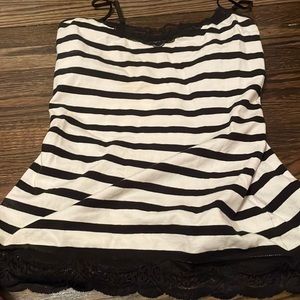 Express lacy striped cami
